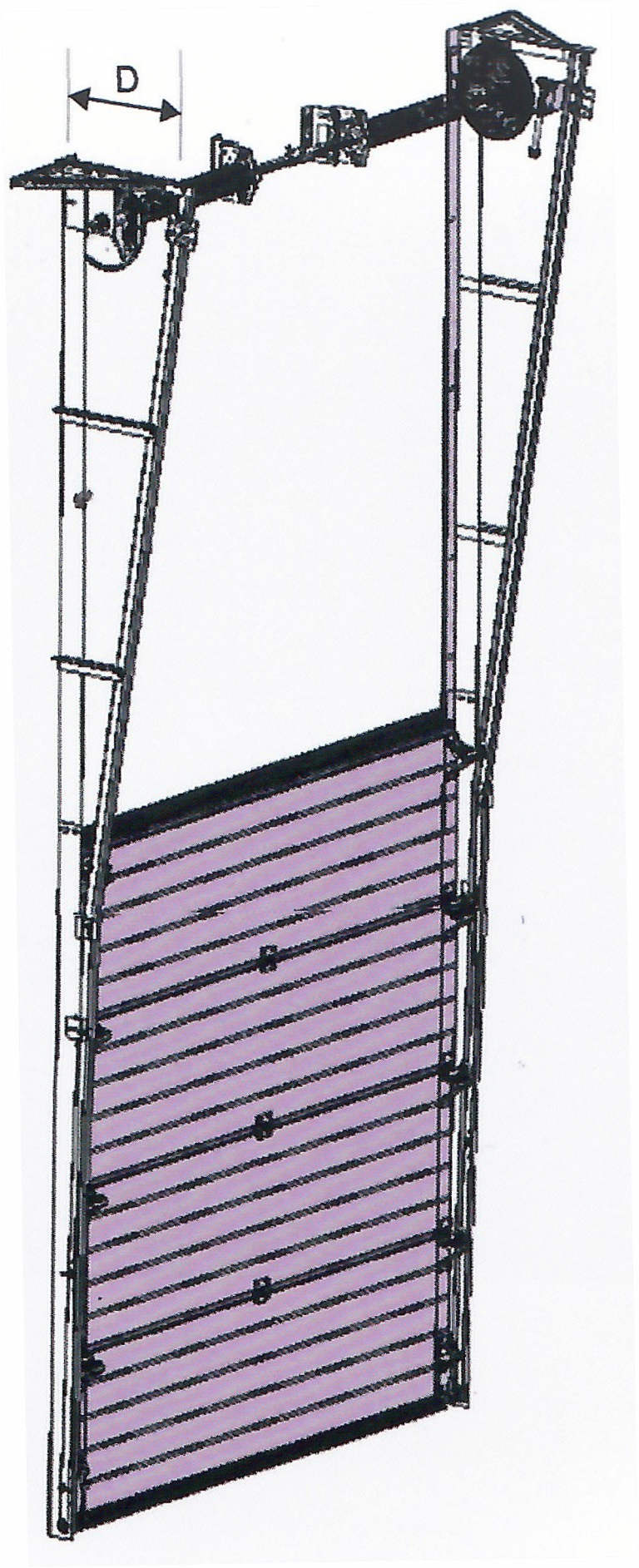 Porți sectionale verticale